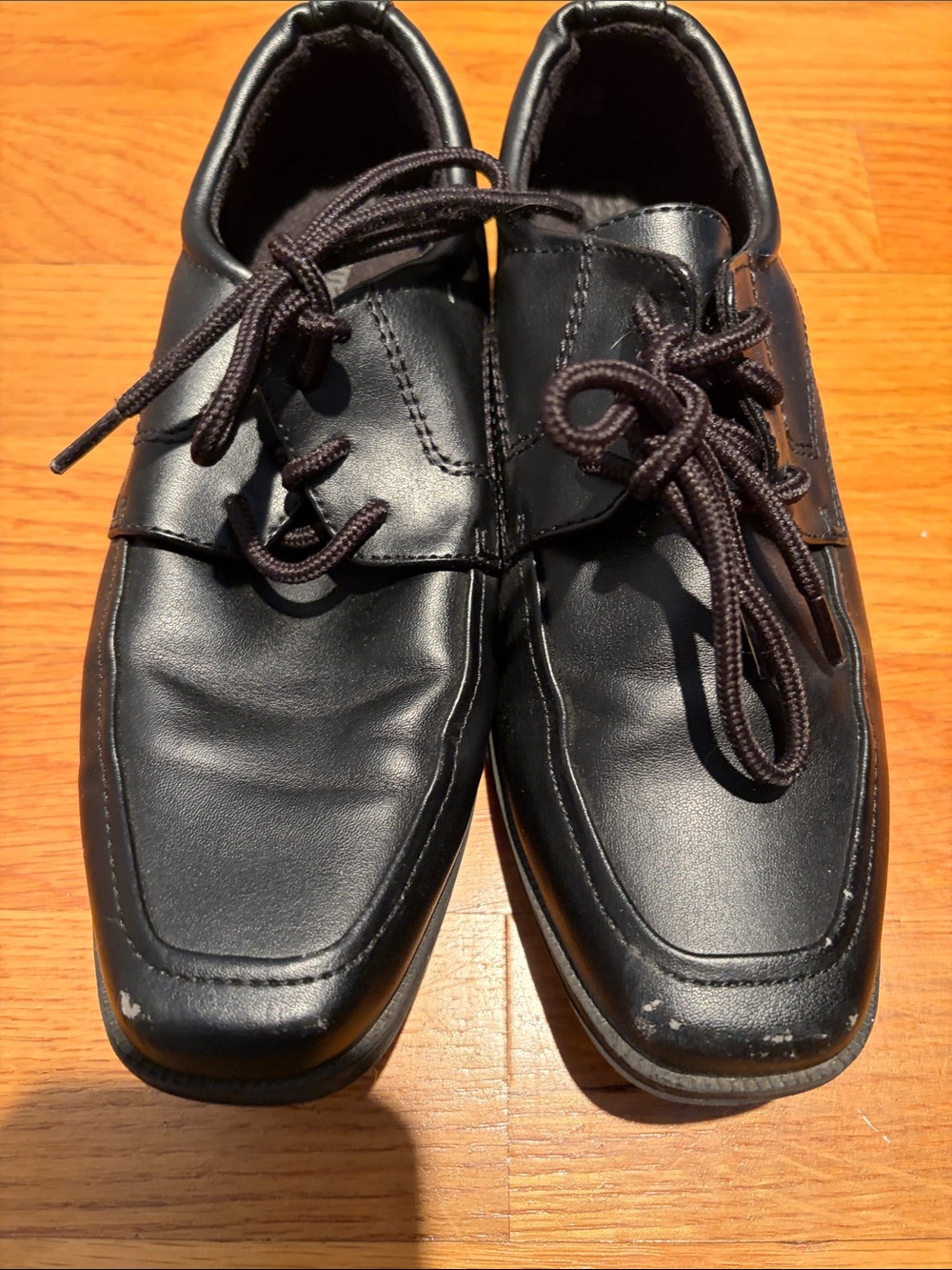 smartfit Black kids Lace-Up Derby Shoes